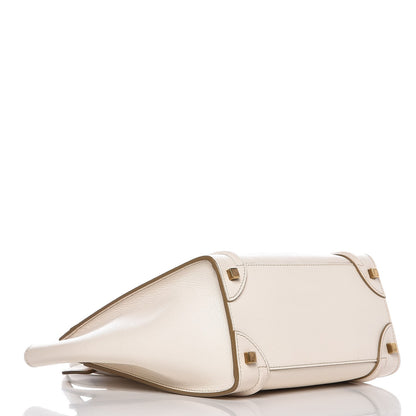 Celine Goatskin Micro Luggage White 4 of 12