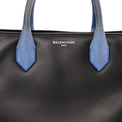 Balenciaga Calfskin Karung Padlock Nude Work XS Bag Black Electric Blue 7 of 20