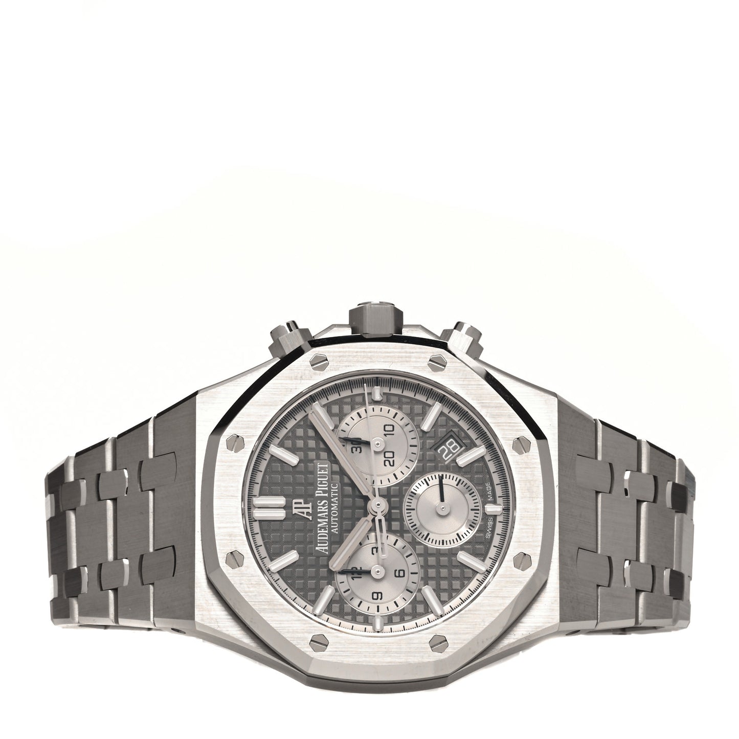 Stainless Steel 38mm Royal Oak Chronograph Automatic Watch Grey 26315ST.00.1256ST.02