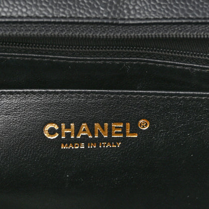 Chanel Caviar Quilted Jumbo Single Flap Black 6 of 12