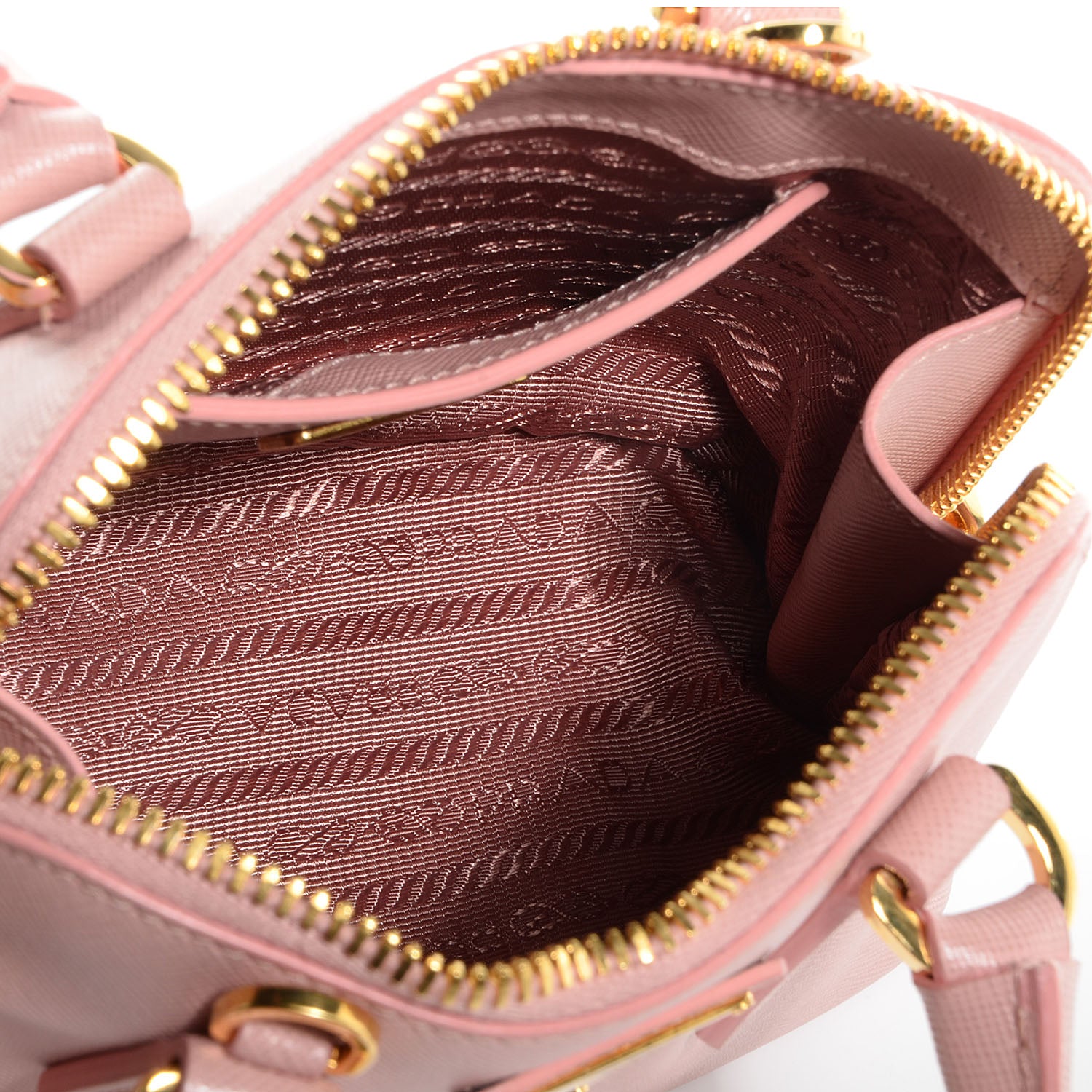 Prada Saffiano Lux Mini Promenade Tote Orchidea 5 of 12