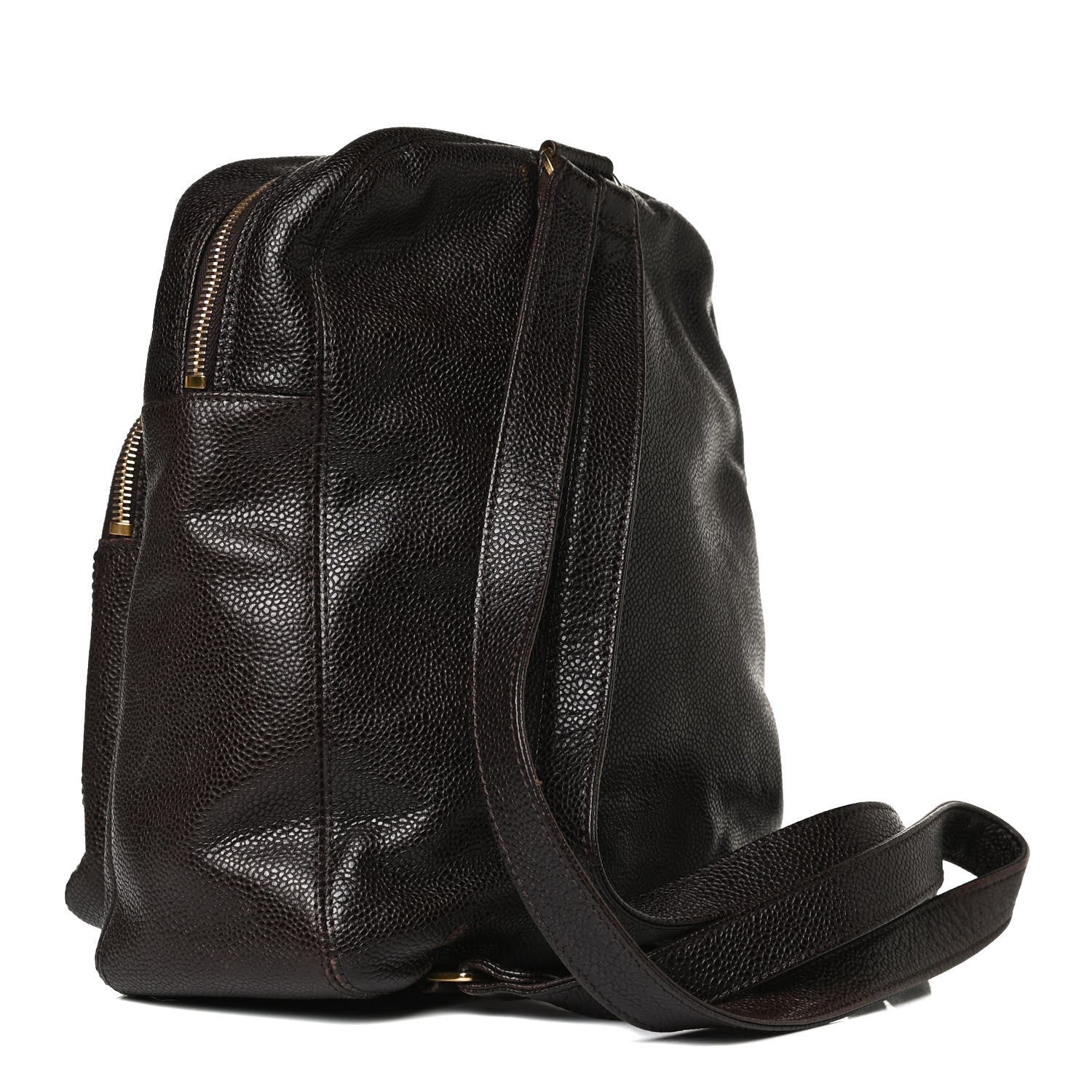 Chanel Caviar CC Backpack Brown 2 of 11