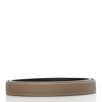 Hermes Swift Epsom 24mm Belt Strap 80 Black Etoupe 2 of 5