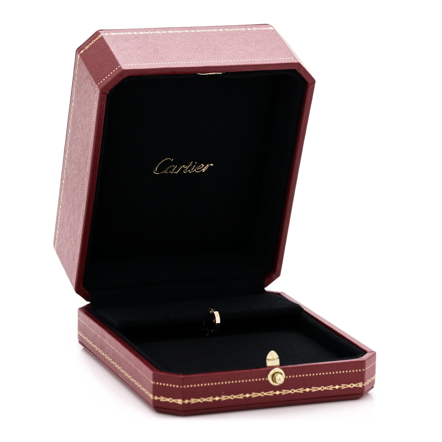 18K Yellow Gold Single LOVE Hoop Earring