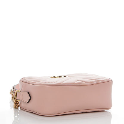 Gucci Calfskin Matelasse Mini GG Marmont Chain Shoulder Bag Perfect Pink 4 of 6