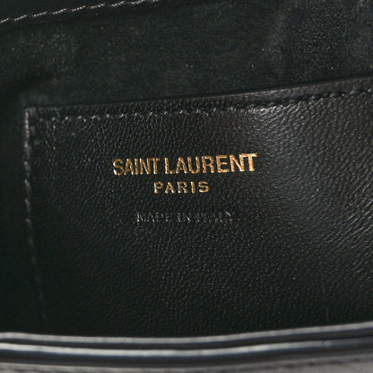 Saint Laurent Smooth Calfskin Mini Le 5 A 7 Vertical Hobo Black 6 of 9