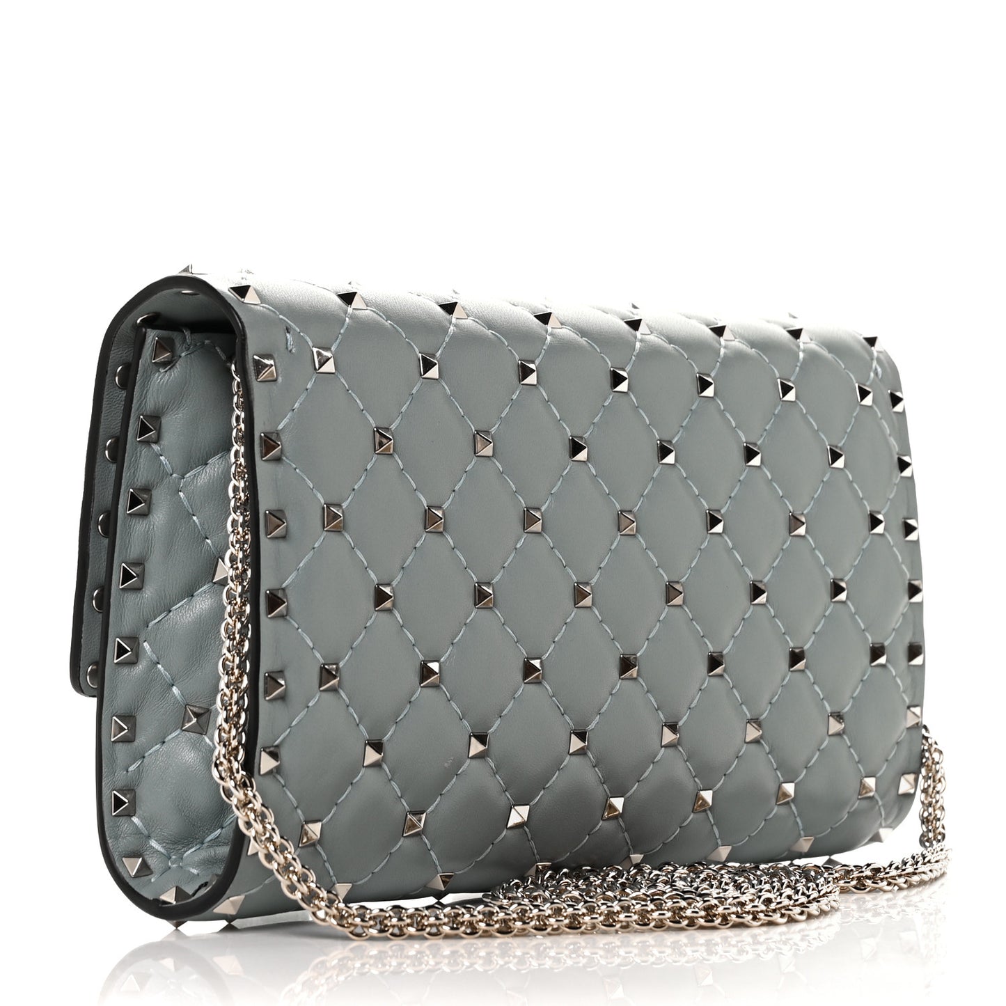 Nappa Rockstud Spike Wallet on Chain Nube