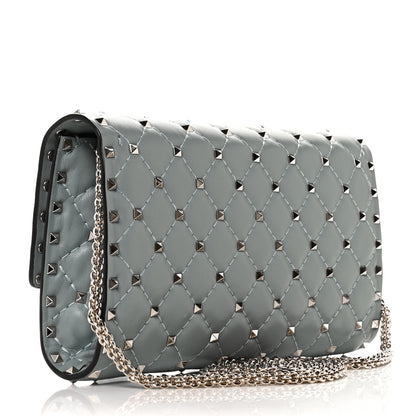 Valentino Garavani Nappa Rockstud Spike Wallet on Chain Nube 3 of 9