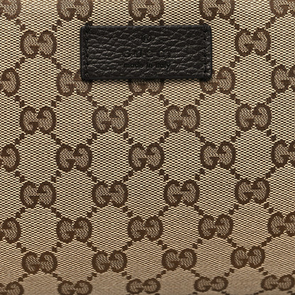 Gucci Monogram Dollar Calfskin Belt Bag Beige Ebony Testa di Moro Marrone Scuro 9 of 11