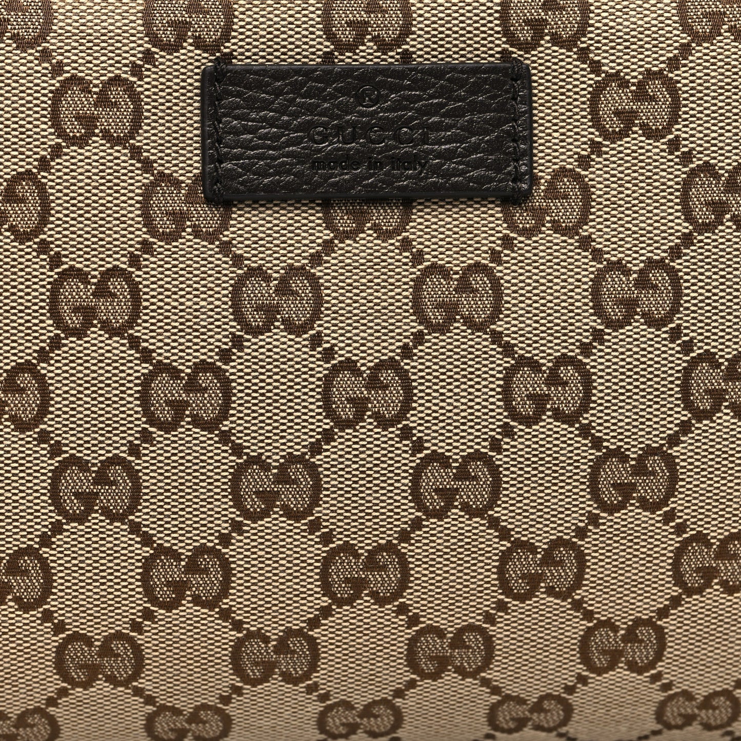 Monogram Dollar Calfskin Belt Bag Beige Ebony Testa di Moro Marrone Scuro