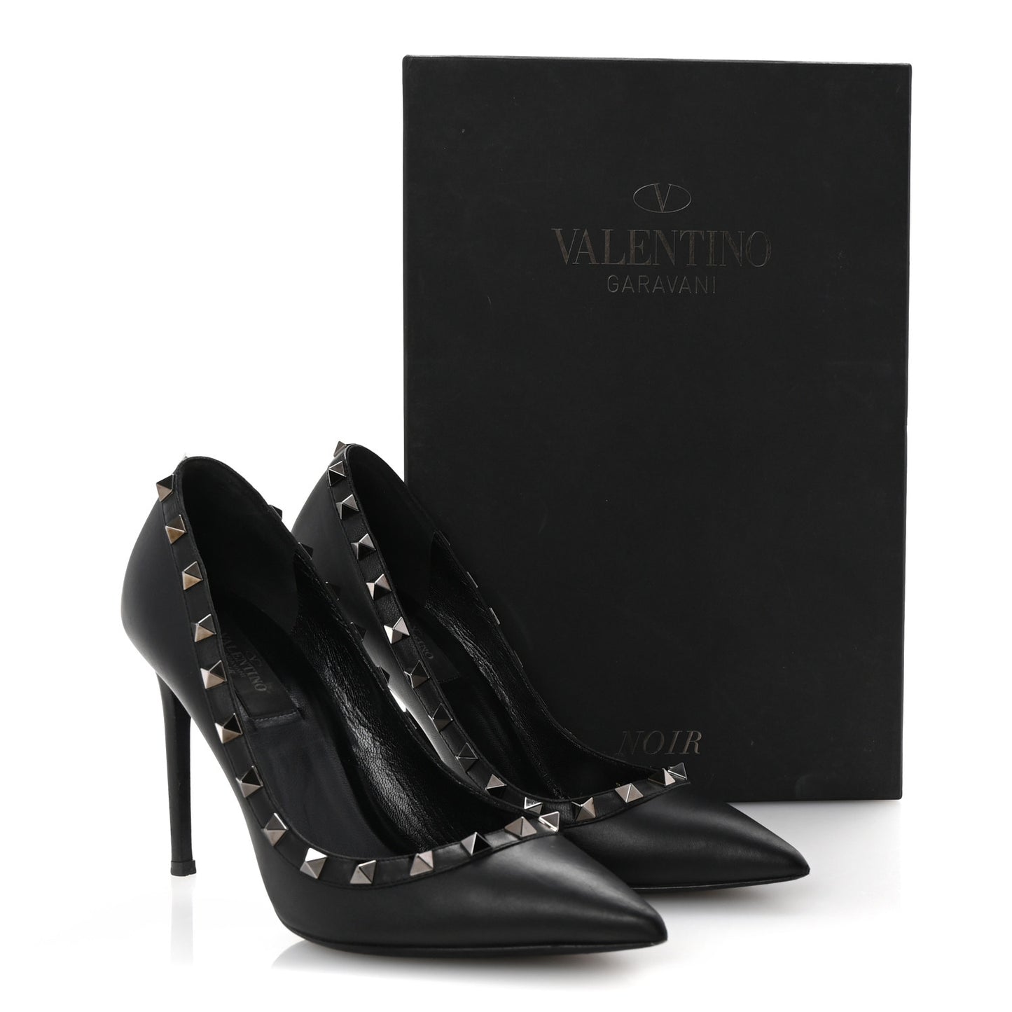 Nappa Rockstud 100mm Pumps 36.5 Black