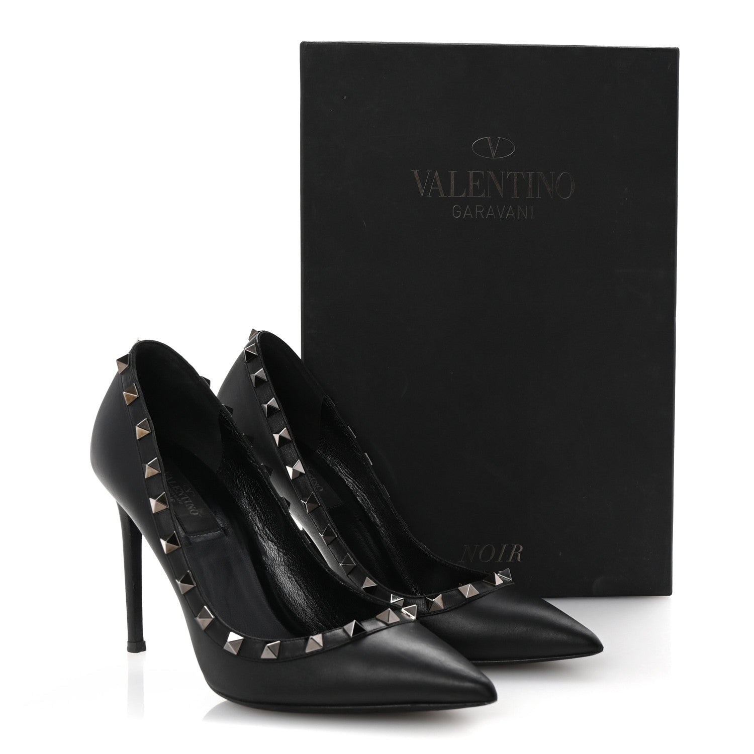 Valentino Garavani Nappa Rockstud 100mm Pumps 36.5 Black 10 of 10