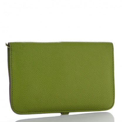 Hermes Togo Dogon Duo Wallet Vert Anis 3 of 12