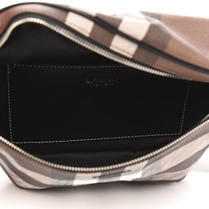 Burberry E-canvas Check Bum Bag Dark Birch Brown 5 of 9