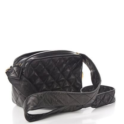Chanel Lambskin Quilted Camera Case Black 2 of 12
