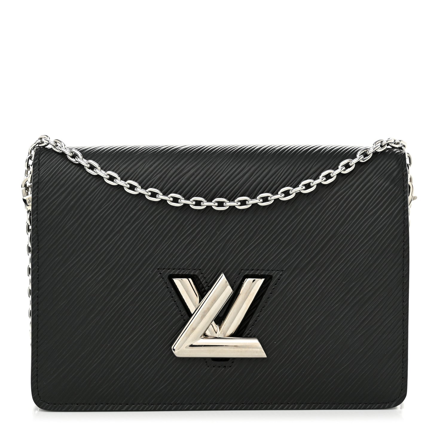 Epi Twist Belt Chain Wallet Black