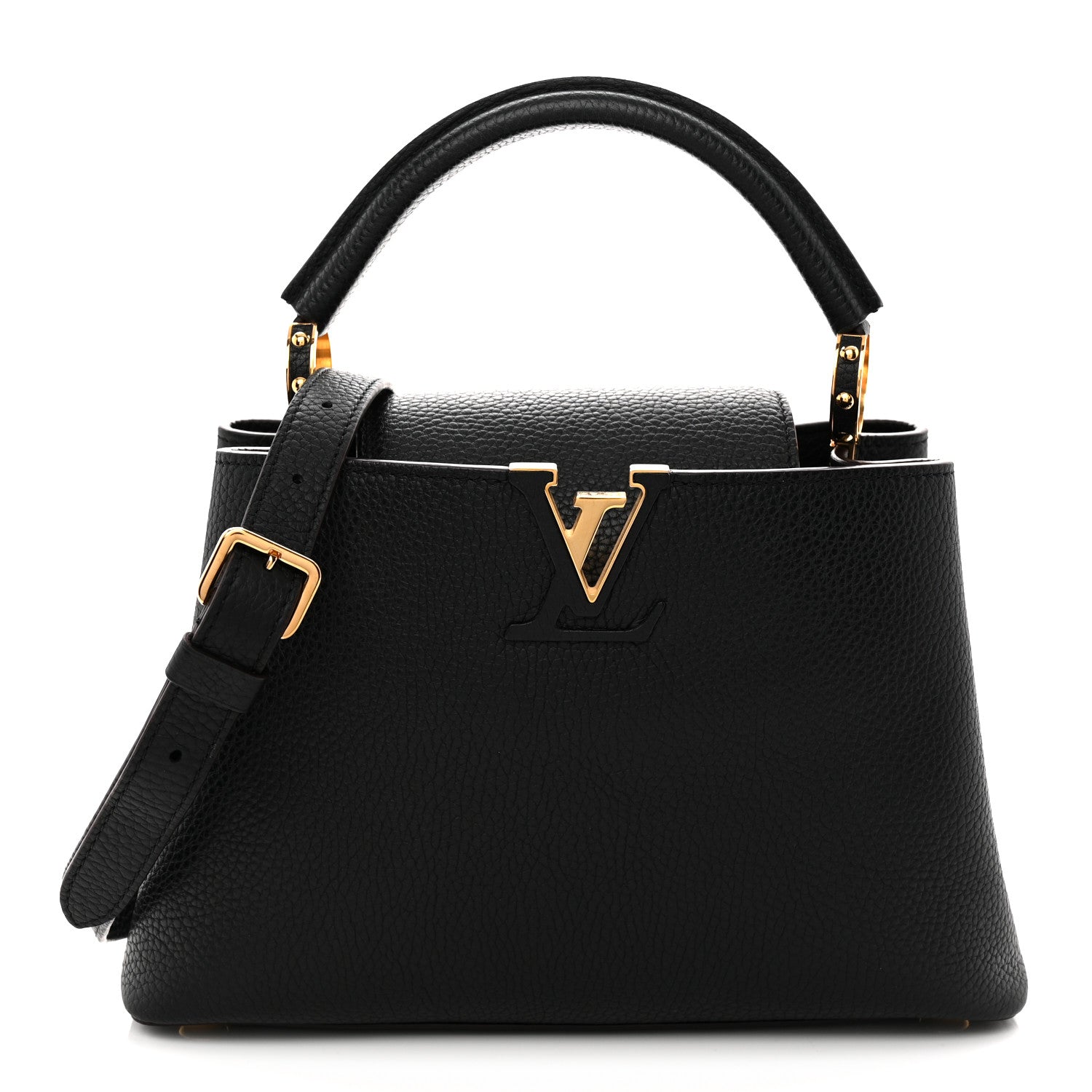Louis Vuitton Taurillon Capucines BB Black 1 of 10