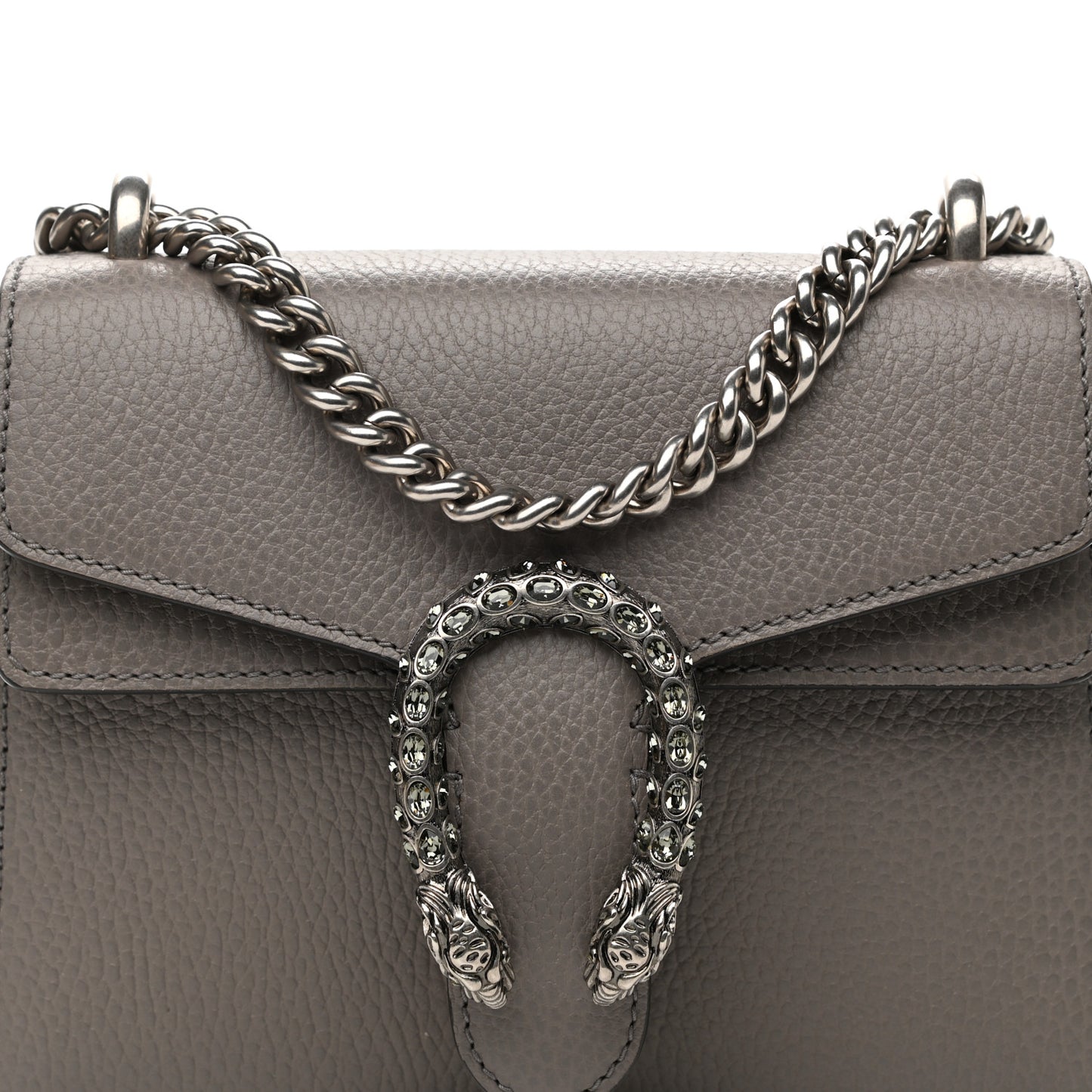 Calfskin Mini Dionysus Shoulder Bag Dusty Grey