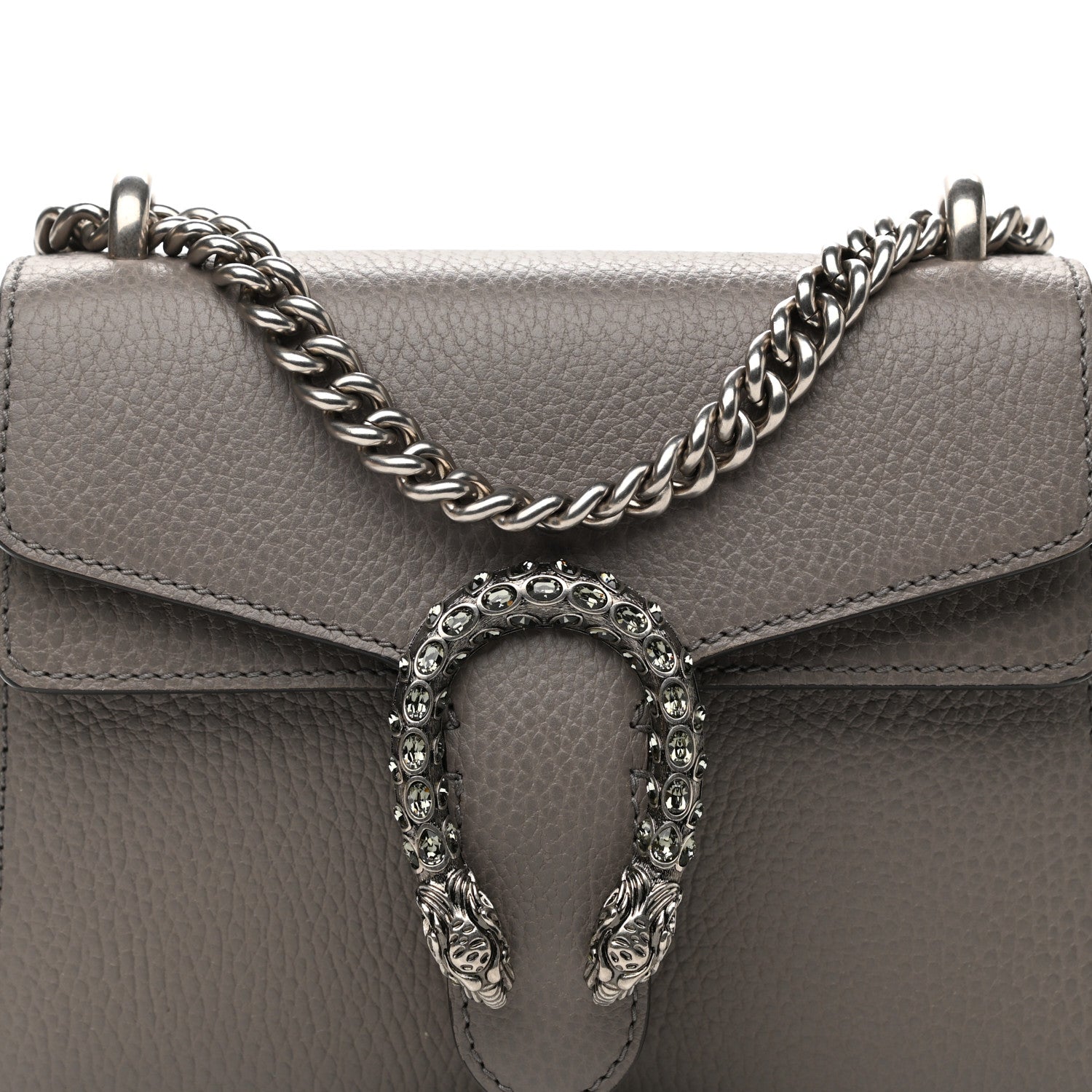 Gucci Calfskin Mini Dionysus Shoulder Bag Dusty Grey 12 of 12