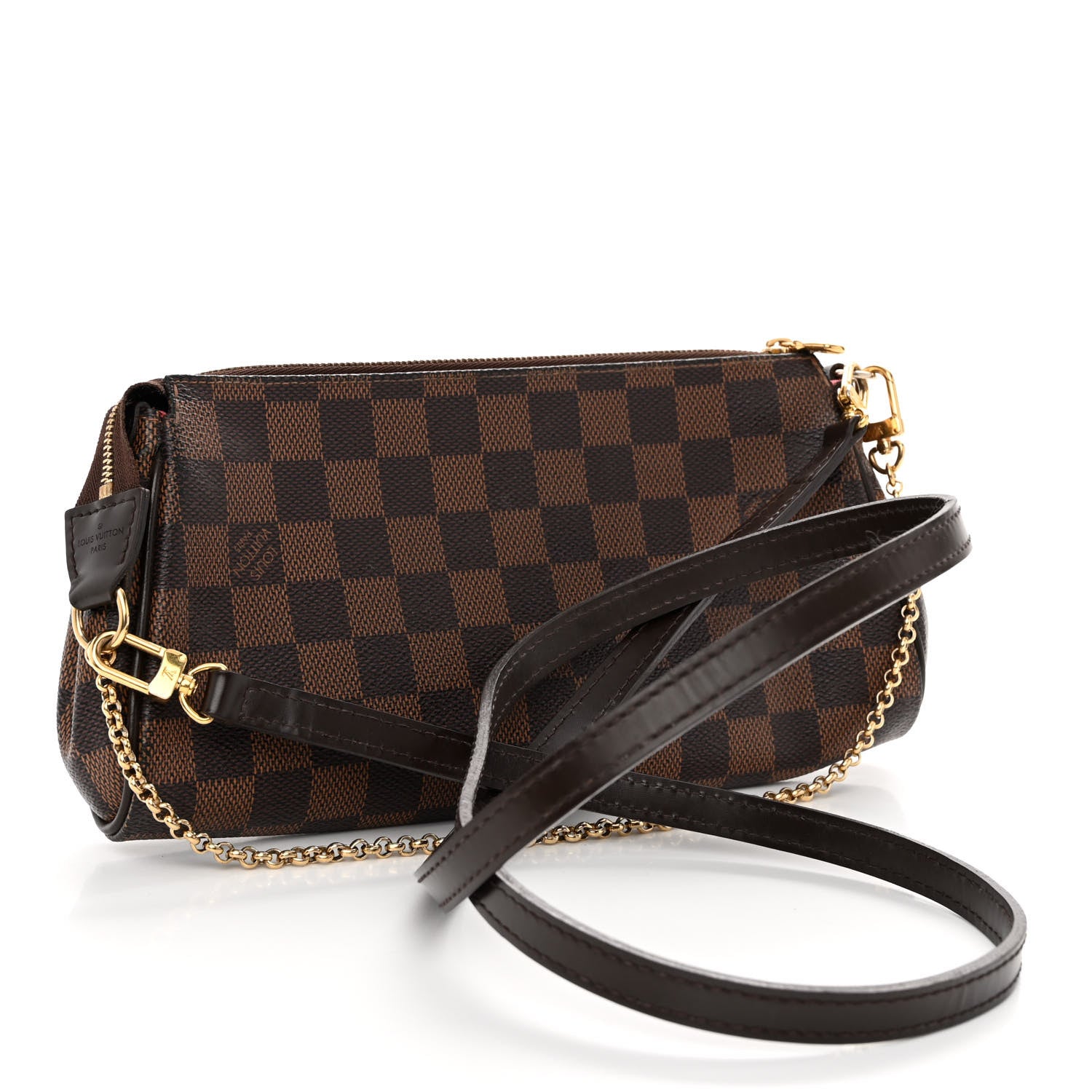 Louis Vuitton Damier Ebene Eva Clutch 3 of 8