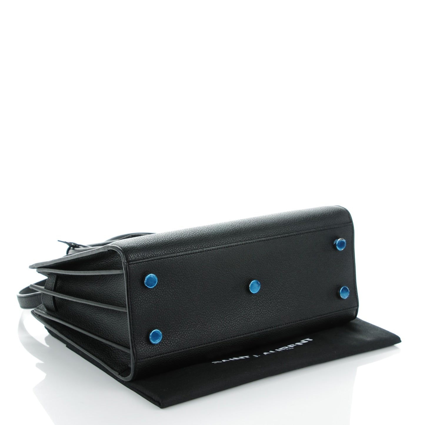Grained Calfskin Baby Sac De Jour Black