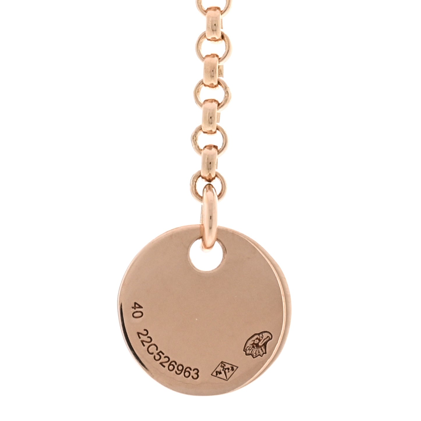 18K Rose Gold Clou d'H Pendant Necklace