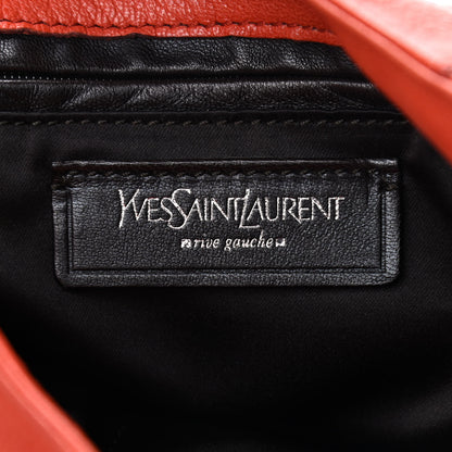 Saint Laurent Chevre Mala Mala Horn Bag Orange 6 of 9