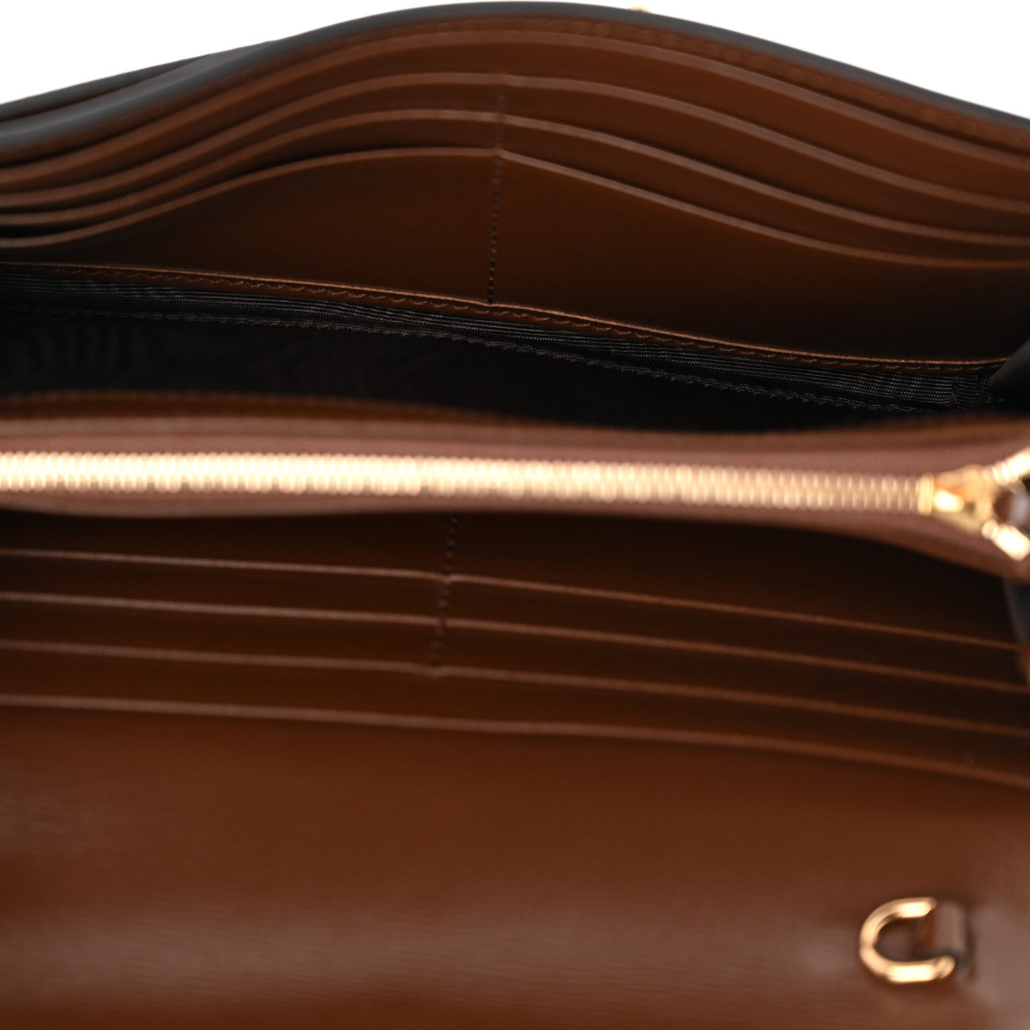 Gucci GG Supreme Monogram Azalea Calfskin Web Jackie 1961 Chain Wallet Beige Ebony Brown Sugar 5 of 8