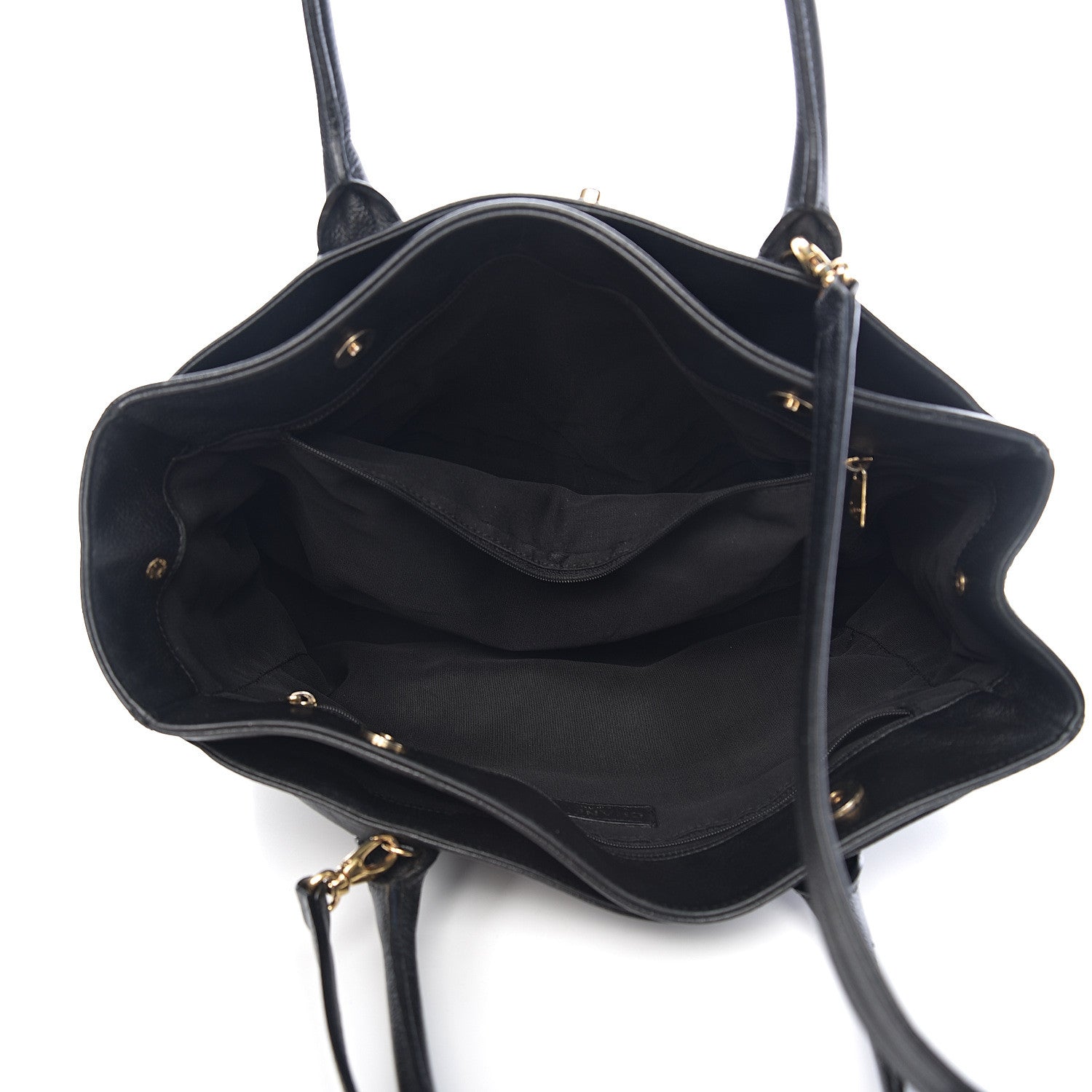 Chanel Calfskin Cerf Executive Shopper Tote Black 4 of 8