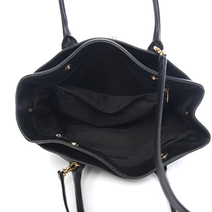Chanel Calfskin Cerf Executive Shopper Tote Black 4 of 8