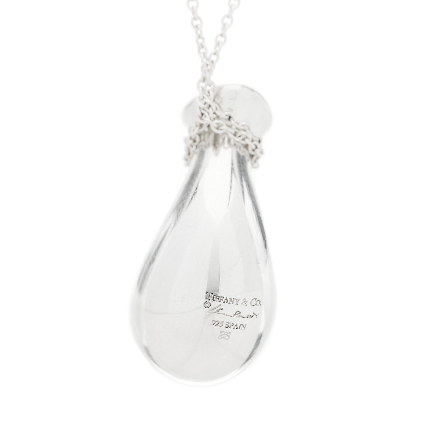 Sterling Silver Elsa Peretti Bottle Jug Pendant Necklace