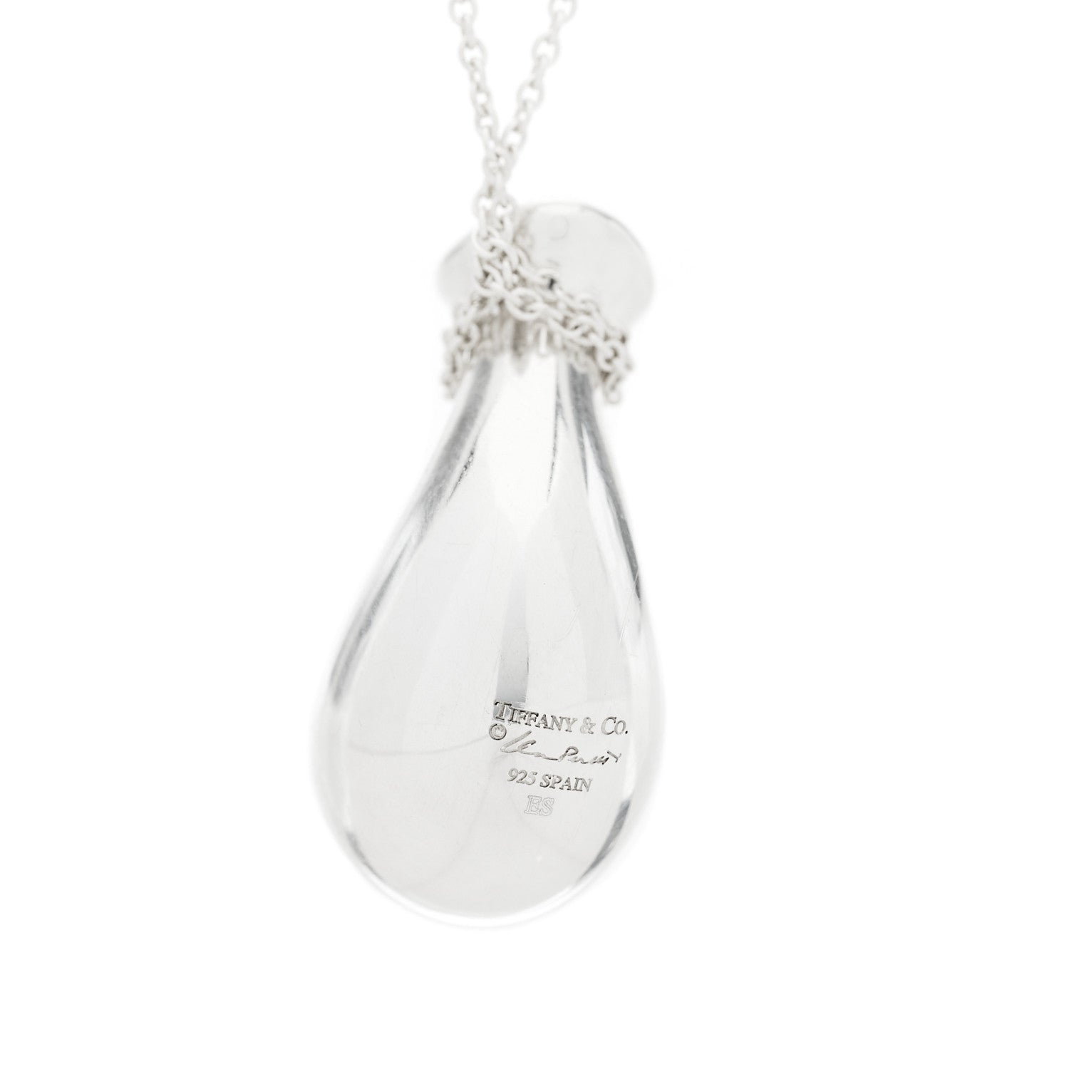 Tiffany Sterling Silver Elsa Peretti Bottle Jug Pendant Necklace 4 of 8
