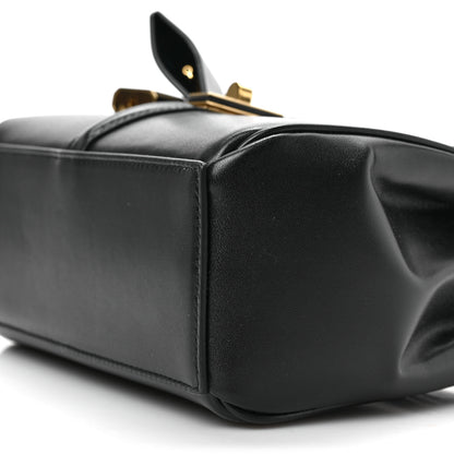 Celine Satinated Calfskin Mini 16 Top Handle Bag Black 9 of 9