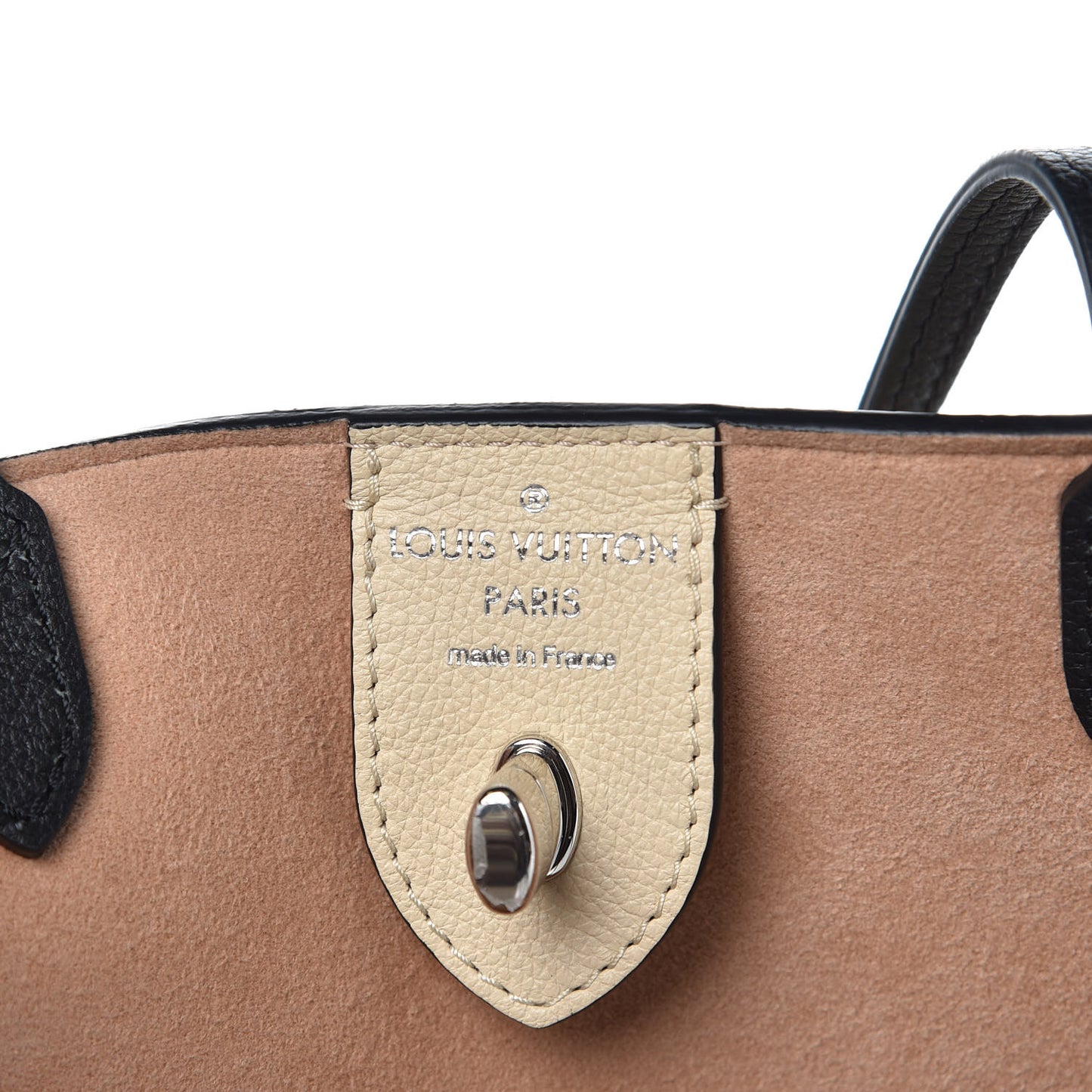 Calfskin Lockme Cabas Vanille Black