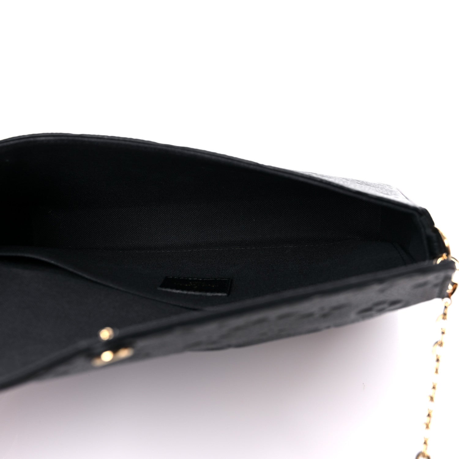Louis Vuitton Empreinte Pochette Felicie Chain Wallet Black 6 of 13