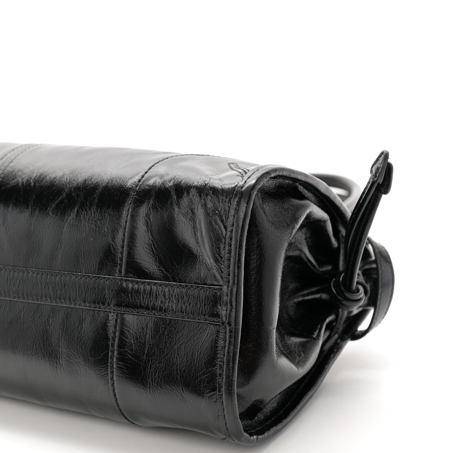Prada Shiny Nappa Medium Shoulder Bag Black 10 of 10
