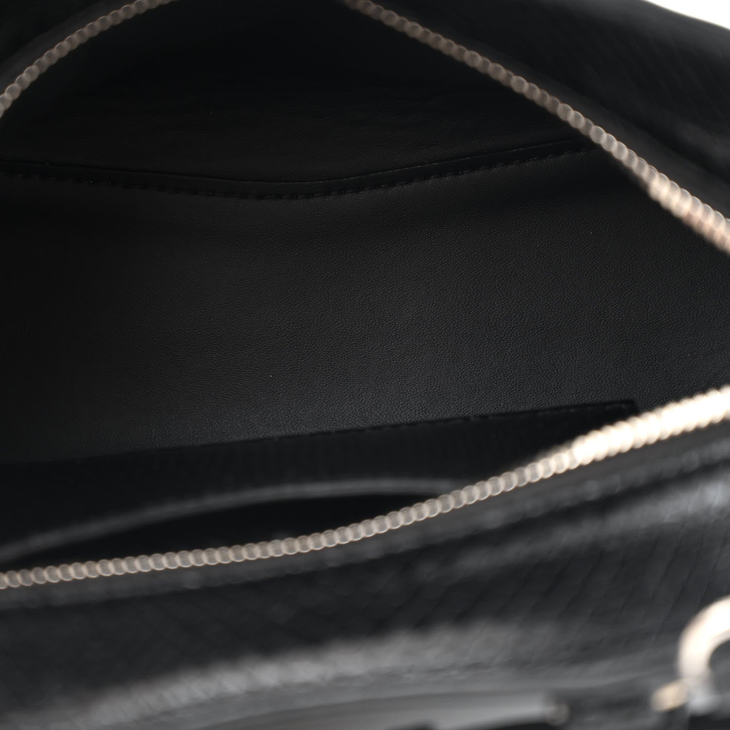 Balenciaga Grained Calfskin Snake Effect Silver Hardware Neo Classic Mini City Black 5 of 12