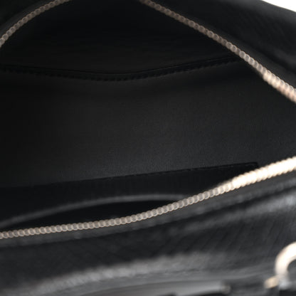 Balenciaga Grained Calfskin Snake Effect Silver Hardware Neo Classic Mini City Black 5 of 12