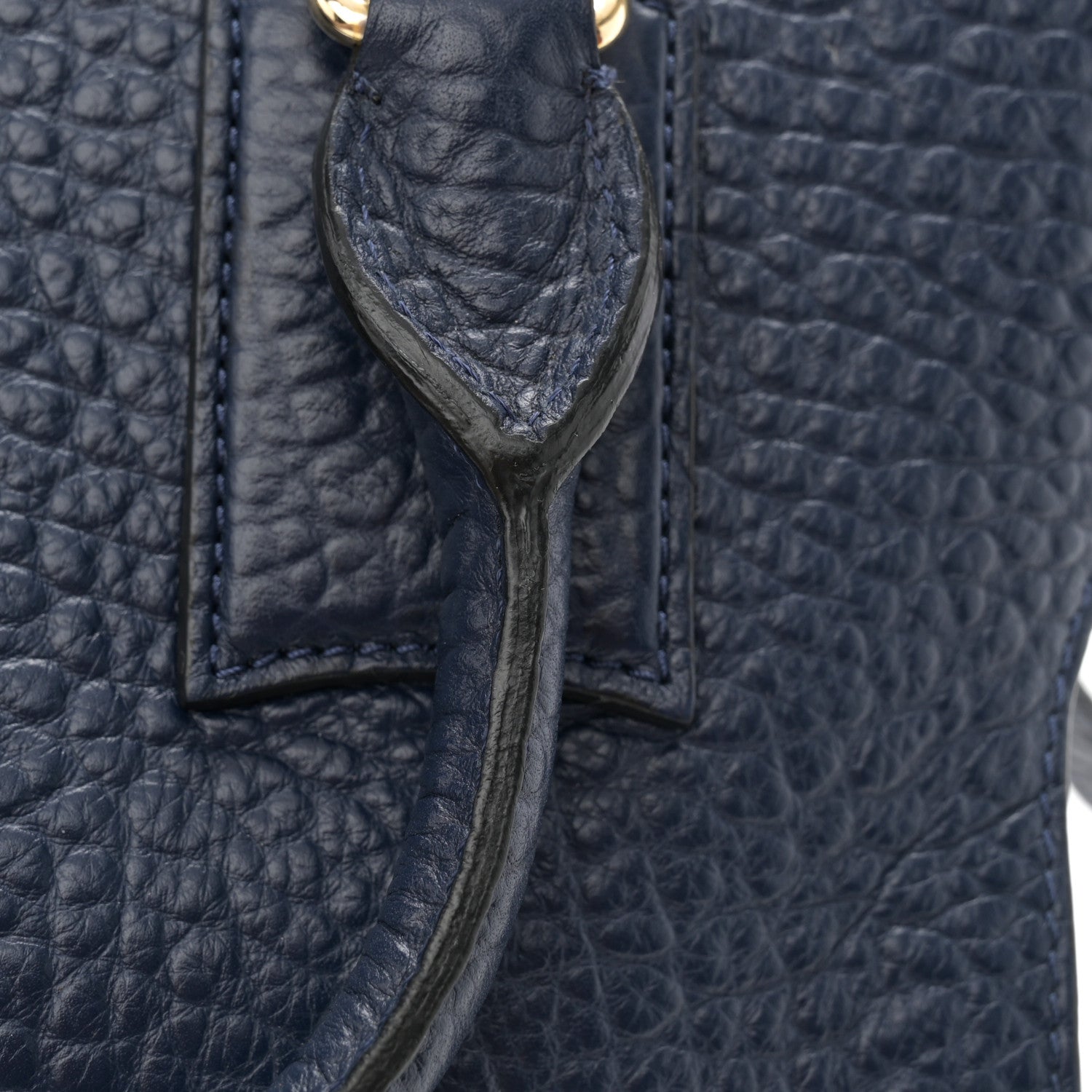 Burberry Signature Grain Small Clifton Bag Navy Blue 10 of 10
