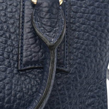 Burberry Signature Grain Small Clifton Bag Navy Blue 10 of 10