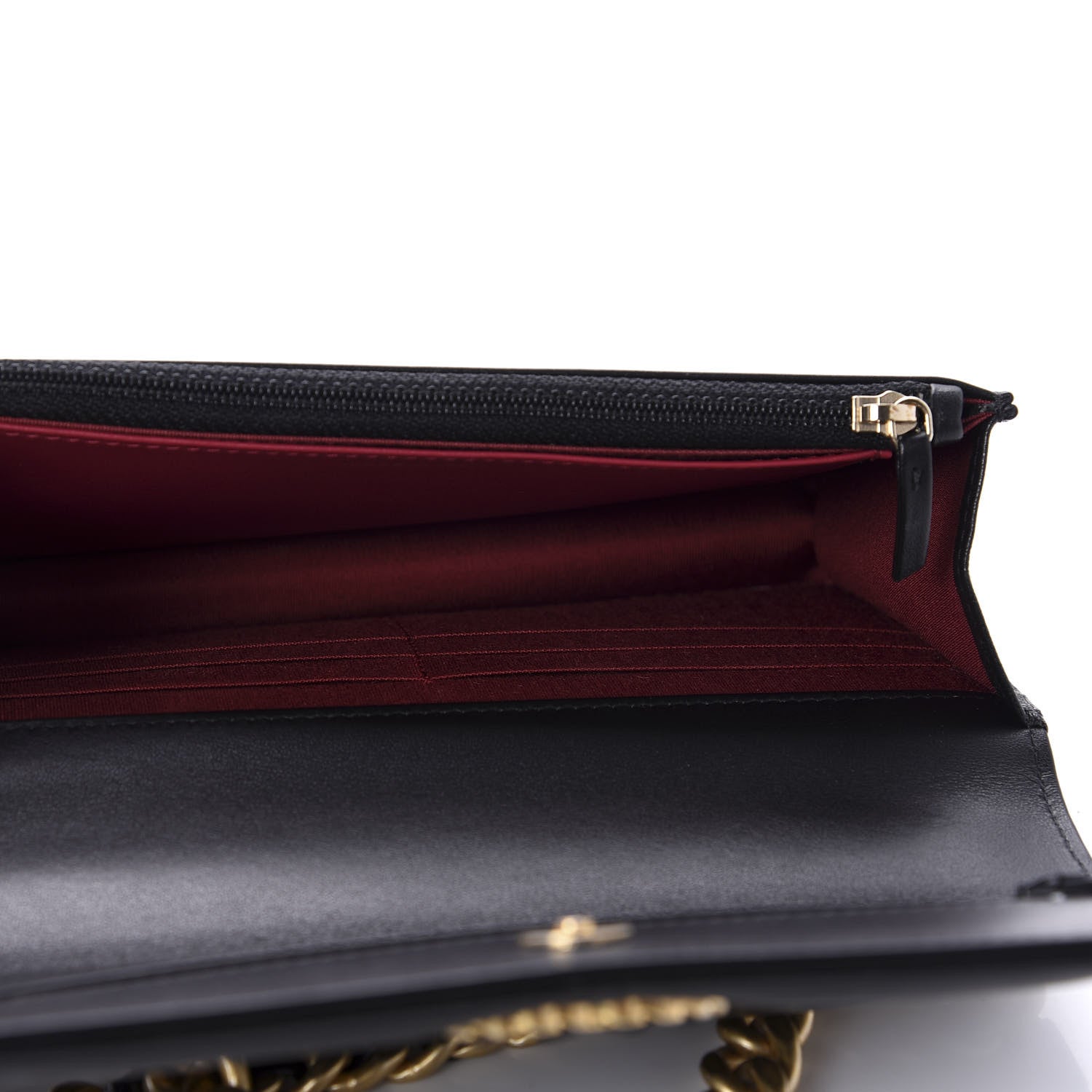 Chanel Goatskin Quilted 19 Wallet On Chain WOC Black 5 of 12
