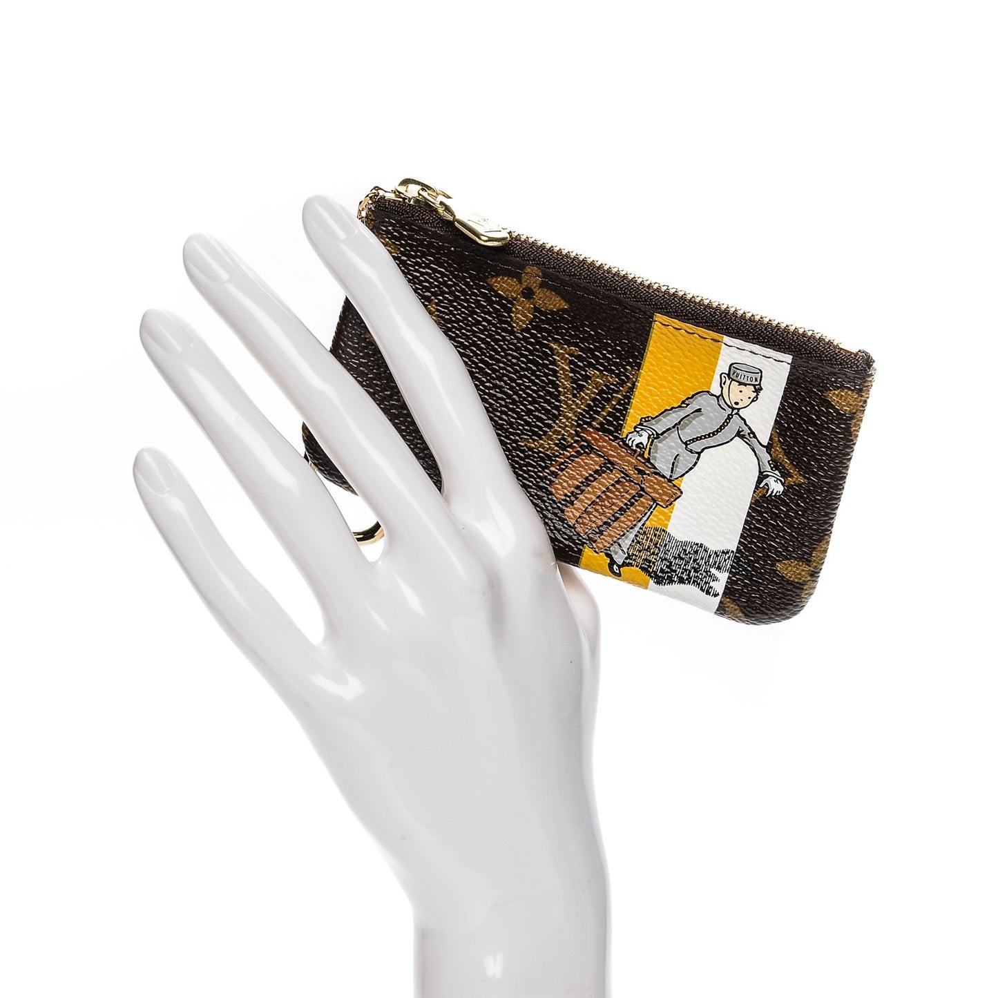 Monogram Groom Key Pouch