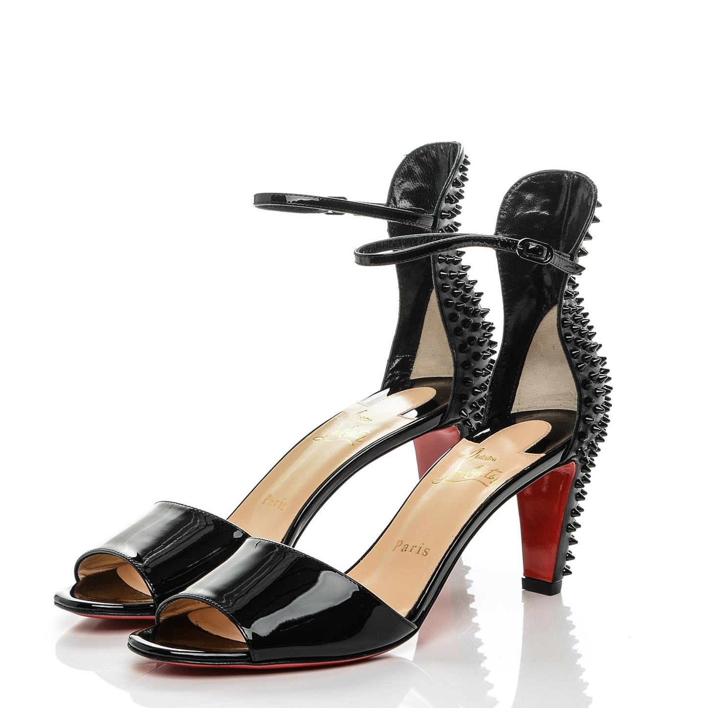 Patent Nappa Trezanita 70 Sandals 38 Black