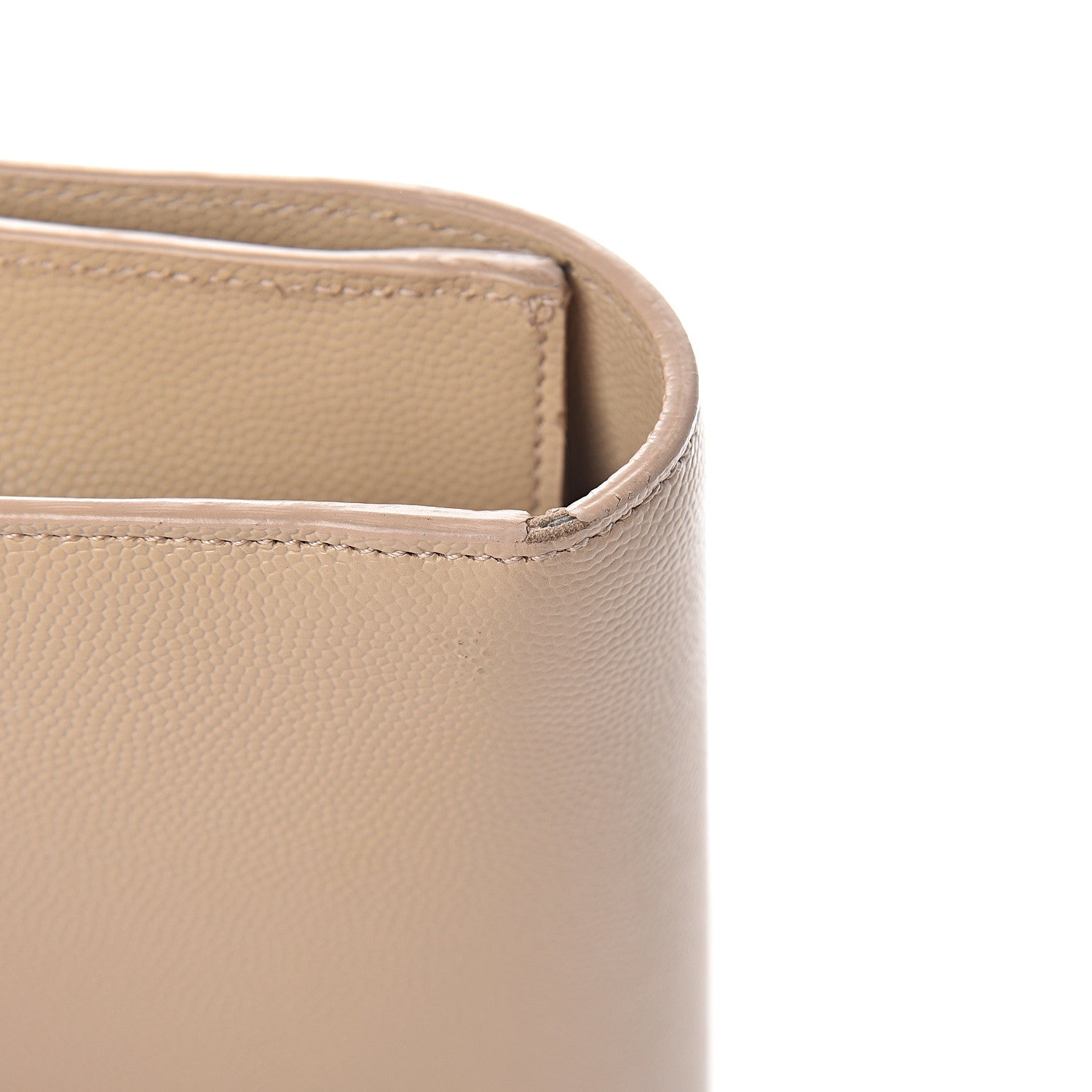 Saint Laurent Grain De Poudre Classic Monogram Cassandre Clutch Nude Powder 6 of 9