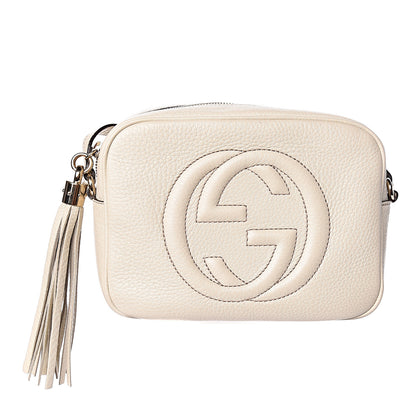 Gucci Pebbled Calfskin Small Soho Disco Bag Off White 1 of 10