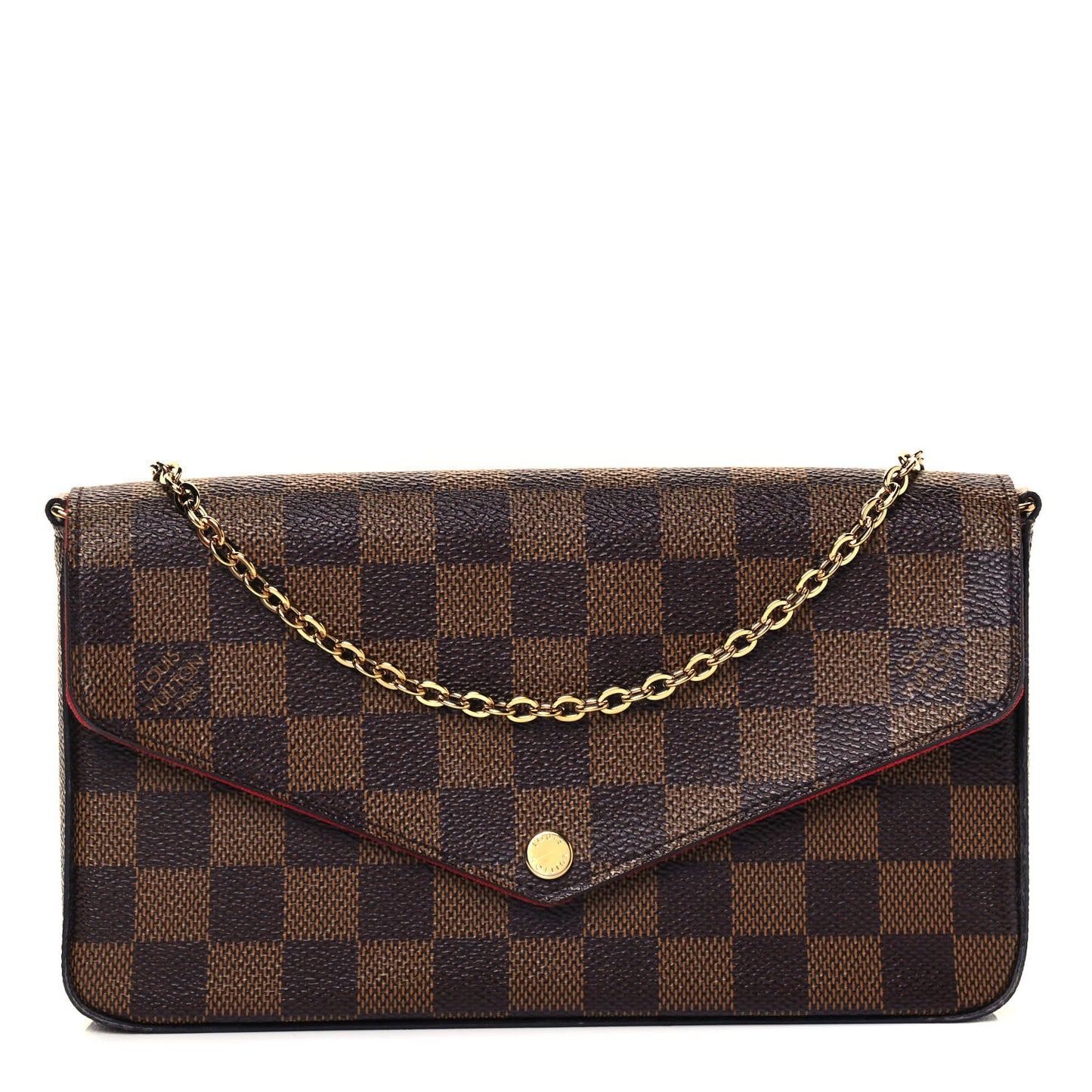 Damier Ebene Pochette Felicie Chain Wallet