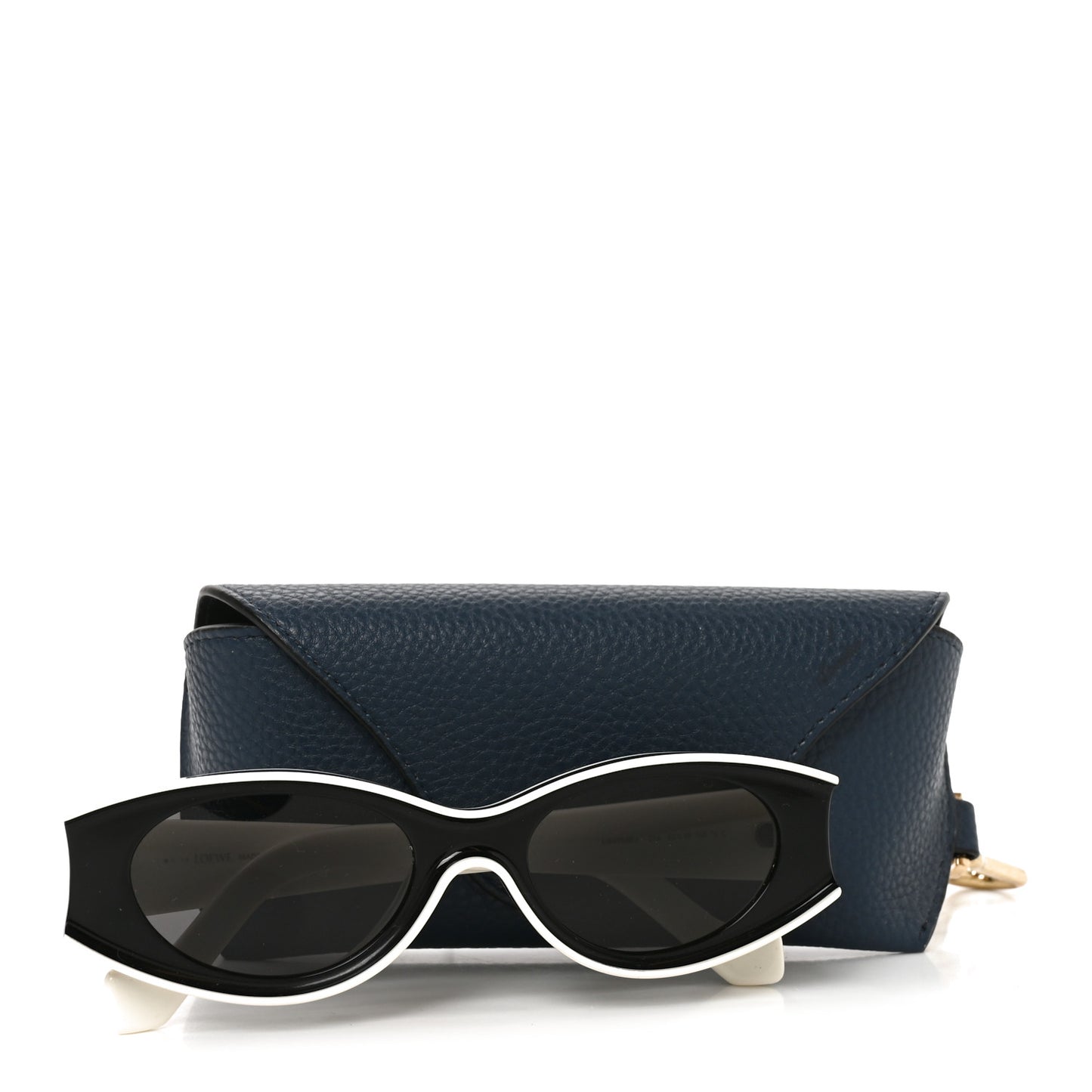 Acetate LW40046U Sunglasses Black White