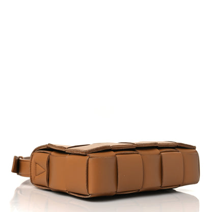 Bottega Veneta Lambskin Maxi Intrecciato Cassette Crossbody Bag Caramel 4 of 10