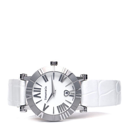 Tiffany Stainless Steel Alligator 30mm Atlas Quartz Watch 2 of 3
