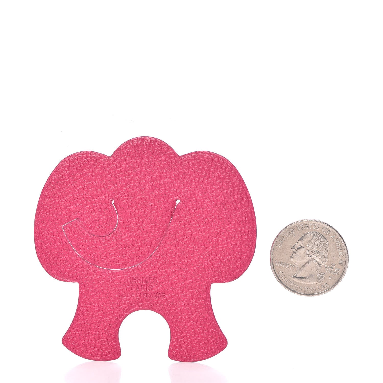 Hermes Chevre Elephant Pikabook Bookmark Rose Shocking 2 of 4